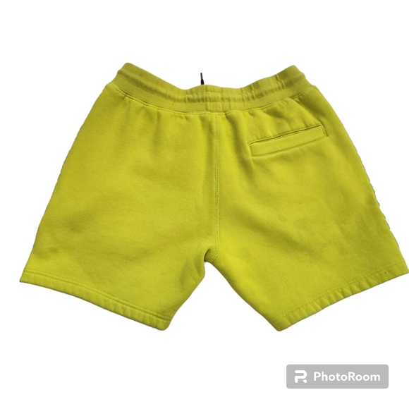 Sniper Gang Cross Hairs Ribbon Logo Green Fleece Sweat Shorts "Everything 1K"  S - Picture 9 of 14